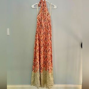 Anthropologie * Boho Halter Dress